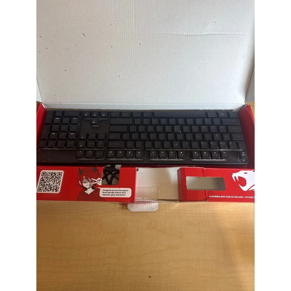 iBUYPOWER Chimera KM7 RGB‎ Wired Gaming Keyboard Black Plunger Key Anti-Ghosting